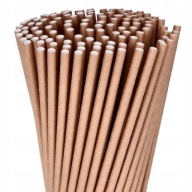 Jednorazové ekologické papierové slamky HNEDÉ CRAFT 6x197mm 250 ks