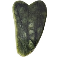 Gua sha kameň zelený nefrit na masáž tváre