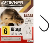 Háčiky s nadväzcom OWNER ISEAMA 0,20 mm veľkosť 6
