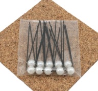 BIN PINS S BIELYMI PERLAMI 10 KUSOV BIN BRINK PINS
