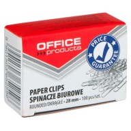 Kancelárske spony 28mm okrúhle OFFICE 100 kusov