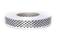 STUHA s BODKAMI, stuha 12 mm, 22 m, biela a čierna