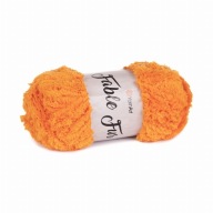 100g Fable Fur oranžová kožušinová priadza 985