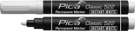 Permanentný popisovač PICA 522/52 Univerzálny popisovač biely na popisovanie 1-4mm
