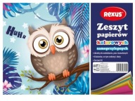 A5 VÝREZ 8 FAREB SAMOLEPIACA KNIHA Z FAREBNÉHO PAPIERA REXUS