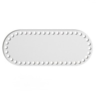 oválny biely základný košík dno 12x30cm oválny HDF