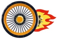 Car Wheel Racing Plates 6 kusov 26,5x18 cm Narodeniny