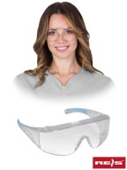 OCHRANNÉ OKULIARE - uni - TRANSPARENTNÉ-SVETLOMODRÉ