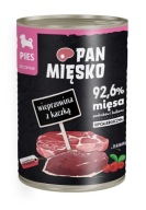 Panvica Mäso, bravčové a kačacie pre šteňatá 400g