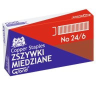Medené kancelárske sponky 24/6 GRAND