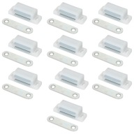 10x NÁBYTKOVÁ ZÁPADKA MAGNETOVÝ ZÁMEK NÁBYTKOV SILNÝ BIELY