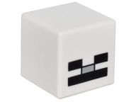 LEGO 19729pb004 Minecraft Skeleton Head New (1g)