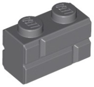 LEGO Brick Wall Brick Dark Grey 98283 10 dielikov