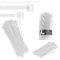 100x sťahovacie pásky Káblové pásky Zipsy 4,8 x 300 mm Silné UV sťahovacie pásky