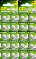 20x ALKALICKÁ BATÉRIA GP LR 1130 L1131 AG10 LR54 G10 LR1130 189