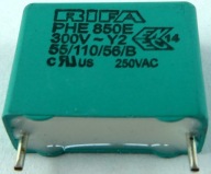 Fólia RIFA Y2 22nF 0,022uF 20% 300V AC 10ks