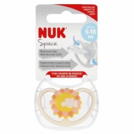 NUK SILIKÓNOVÉ UKLIDŇUJÚCE SOATKY 6-18M SPACE SUN