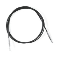 KnitPro Swivel 360° čierne otočné náhradné pletacie ihlice - 40 cm