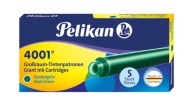 Dlhé zelené kazety Pelikan (5 ks.)