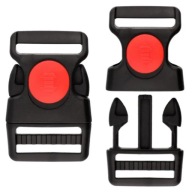 Pracka 38mm Mrazuvzdorný plastový ZÁMOK 5 ks Čierno-červený