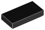 LEGO TILE 3069b 30070 TILE 1x2 čierna NOVINKA (1g)