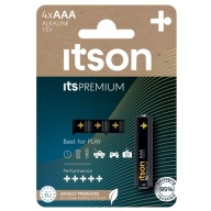 ITSON PREMIUM AAA ALKALICKÉ BATÉRIE 4x NAJVYŠŠÍ VÝKON BATERKA/HRAČKA