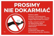 Nápis NEKRMTE ZVIERATÁ