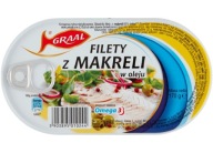 Filety z makrely v oleji Graal 170g
