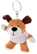 Maskot Keychain Dog v tričku - 10cm