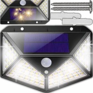 SOLAR LAMPA 100 LED SO SNÍMAČOM POHYBU SÚMRAK, NÁSTENNÁ FASÁDA