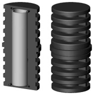Plastová spojka s kovovým jadrom, priemer 60x2mm