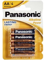 Alkalická batéria Panasonic AA (R6) 4 ks.