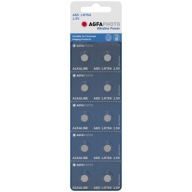 10x GOMBÍKOVÁ BATÉRIA AGFAPHOTO AG5 LR754 1,5V ALK