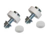 Montážne skrutky na ŠPZ 6,0 x 20 mm Biela Sada 2 ks.