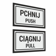 Push Pull - Push Pull - samolepky 7x12