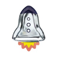 Papierové taniere ROCKET COSMOS 29 cm 6 ks k narodeninám detí