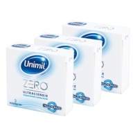 UNIMIL ZERO sada kondómov, 3x 3 ks.