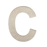 GAMET LETTER C samolepiaca 50mm INOX nerez