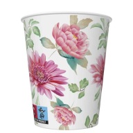 MAK PAPÍROVÝ hrnček FLOWERS DEKOR 250 ML 8 KS
