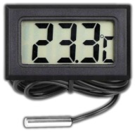 ELEKTRONICKÝ PRESNÝ LCD DIGITÁLNY TEPLOMER SO SONDA ČIERNA 100cm