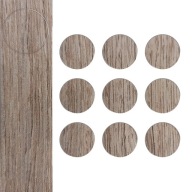 Samolepiace čiapky na nábytok WENGE Vzor SILVER fi20mm 9 kusov Maskovanie