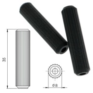 50x SADA nábytkových montážnych kolíkov PLAST fi 5x35mm DURABLE STRONG