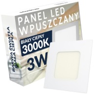 LED PANEL PRACOVNEJ SVIETIDLA PRE ZAVISENY STROP DO GARÁŽOVEJ CHODBY 3W