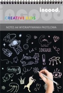 ZÁPISNÍK A4, PASTELOVÝ škrabanec