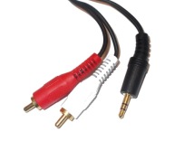 Kábel Small Jack 3,5 – 2x RCA cinch 10m HQ (4062)