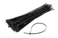 ČIERNE PÁSKY KÁBLOVÉ 2,5x100mm 100ks PÁSKY NA ČIAPKU