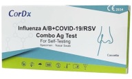 Rýchly test COVID 19 chrípka A+B, RSV COMBO CORDX
