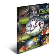 A3 kartónová zložka s gumičkami, futbal