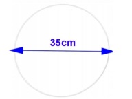 PLASTOVÝ RÁM lapač snov BIELE KOLESO 35CM