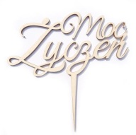 Sila prianí Cake TOPPER PIK kvetinový nápis
